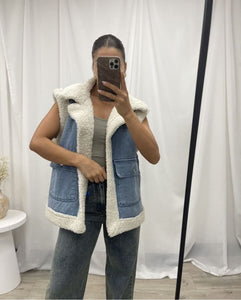 Jade Denim Vest