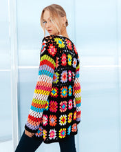 Load image into Gallery viewer, Rainbow Crochet Cardi