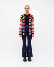 Load image into Gallery viewer, Rainbow Crochet Cardi