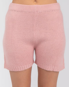 Knit Bike Shorts Pink