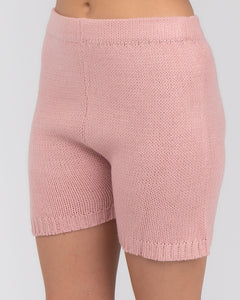 Knit Bike Shorts Pink