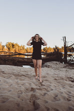 Load image into Gallery viewer, Black Tee Dress