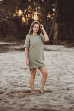 Load image into Gallery viewer, Green Tee Dress