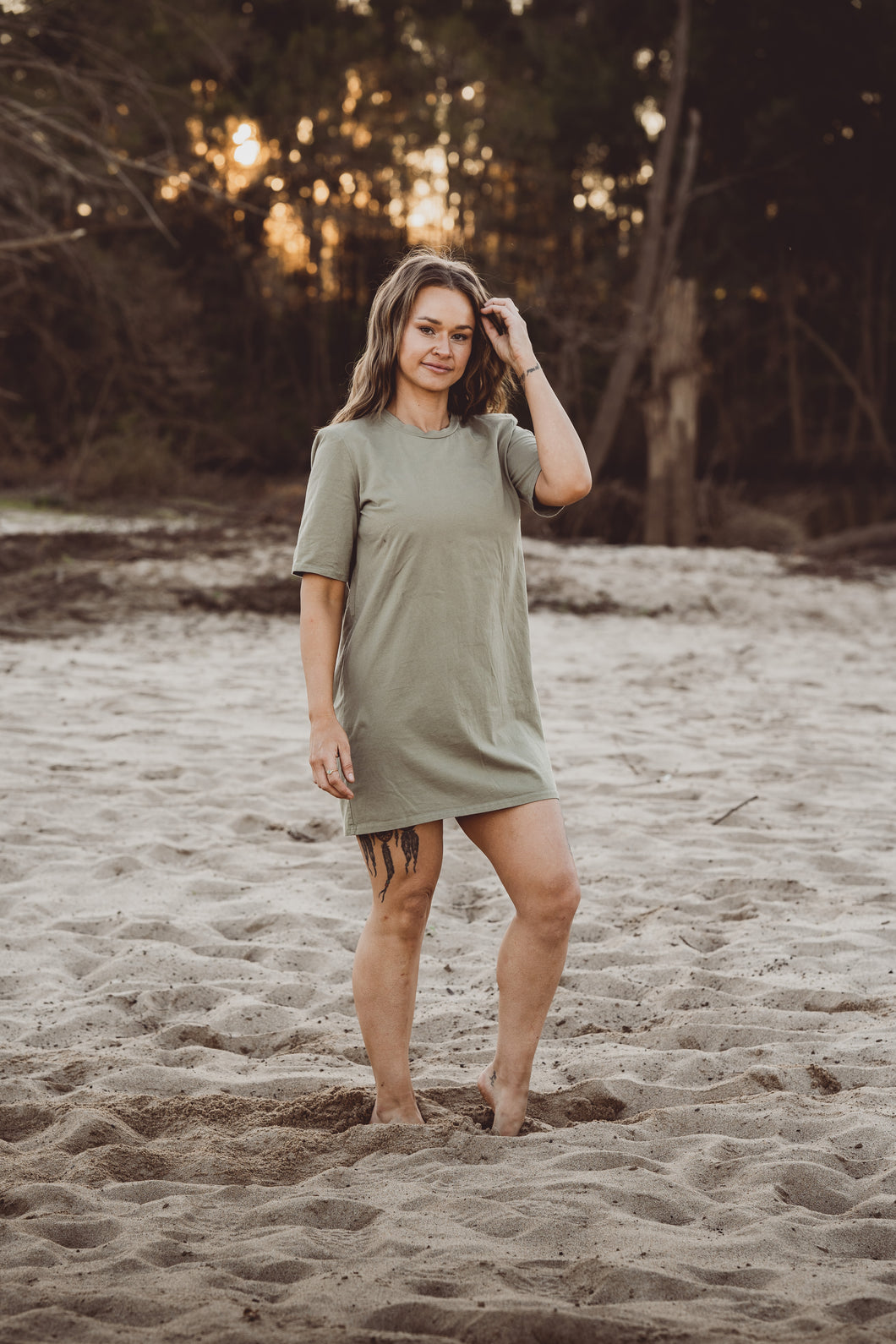 Green Tee Dress