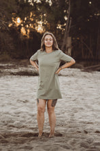 Load image into Gallery viewer, Green Tee Dress