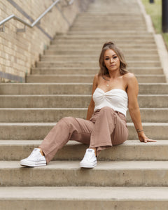 Keith Mocha Flare Pants