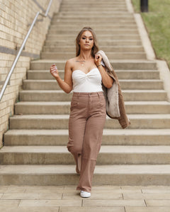 Keith Mocha Flare Pants