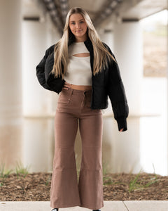 Keith Mocha Flare Pants