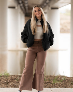 Keith Mocha Flare Pants