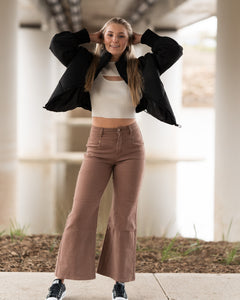 Keith Mocha Flare Pants