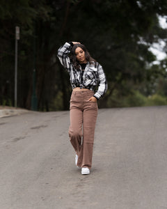 Keith Mocha Flare Pants