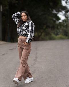 Keith Mocha Flare Pants