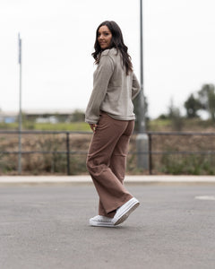 Keith Mocha Flare Pants