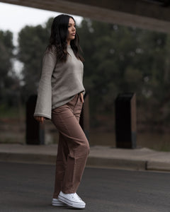 Keith Mocha Flare Pants