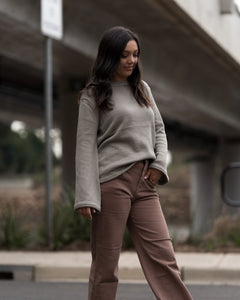 Keith Mocha Flare Pants