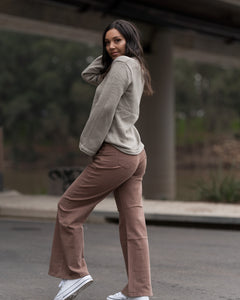 Keith Mocha Flare Pants