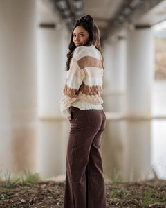 Keith Dark Oak Flare Pants