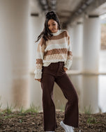 Keith Dark Oak Flare Pants