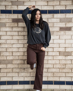 Keith Dark Oak Flare Pants