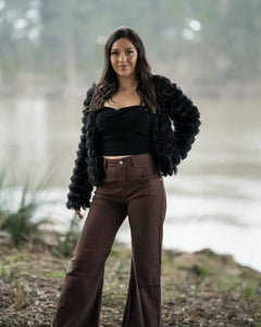 Keith Dark Oak Flare Pants